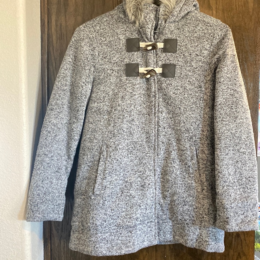 Girls old navy gray pea coat